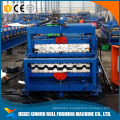 russis type double layer sheet metal steel making roofing and wall panel fabrication roll forming machine with lamination